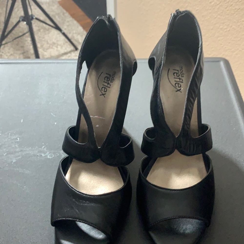 Moda  Reflex Heels black leather